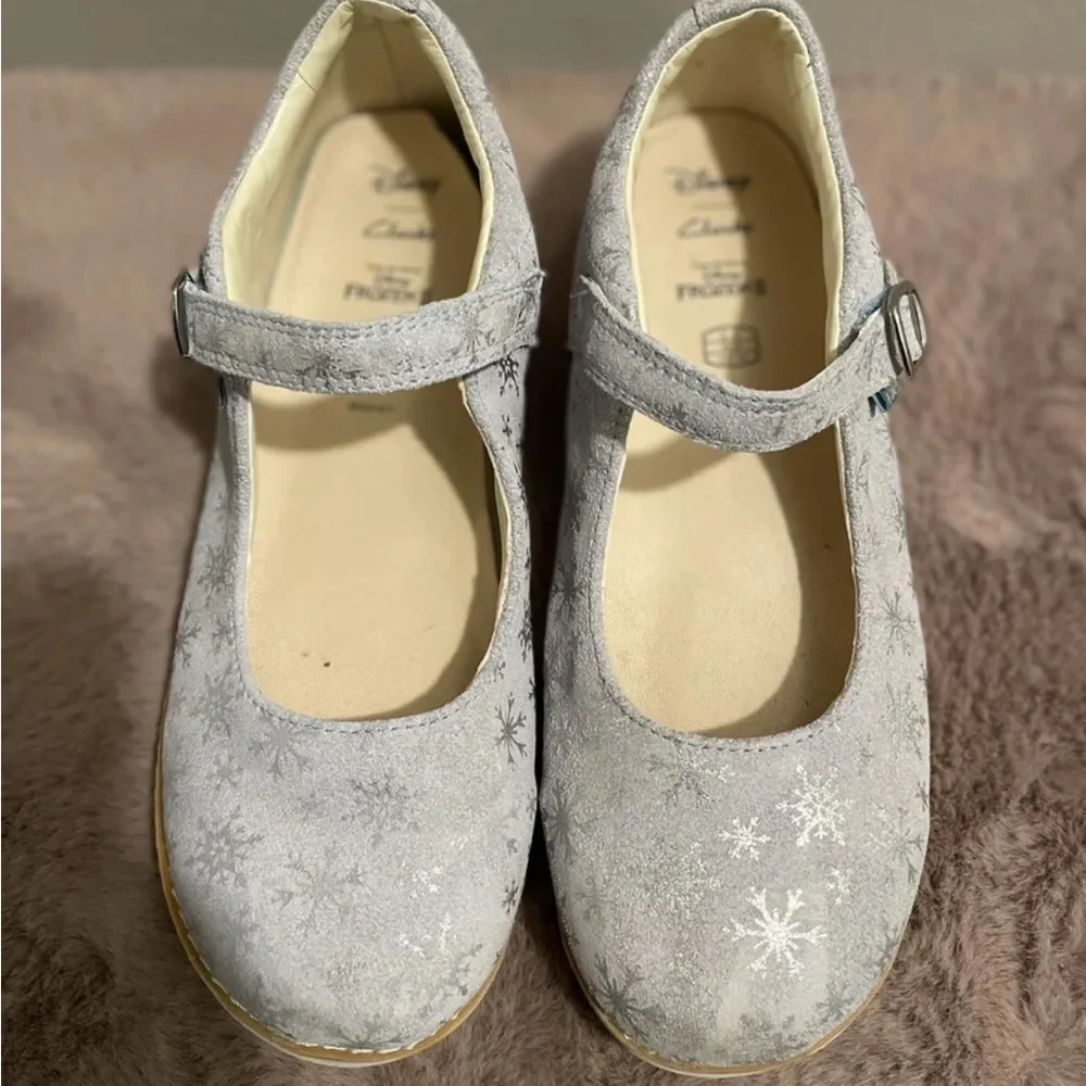 Clarks x Disney Frozen II Children's Crown Frost Buckle Elsa Shoes